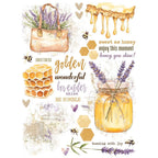 Simple Stories Vintage Lavender Fields Rub Ons 26429 Honey Images