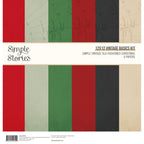 Simple Stories Vintage Old-Fashioned Christmas 12 x 12 Basics Kit 27616