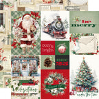 Simple Stories Vintage Old-Fashioned Christmas 12 x 12 Collector's Essentials Kit 27601 Combo Elements