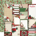 Simple Stories Vintage Old-Fashioned Christmas 12 x 12 Collector's Essentials Kit 27601 Journal Elements