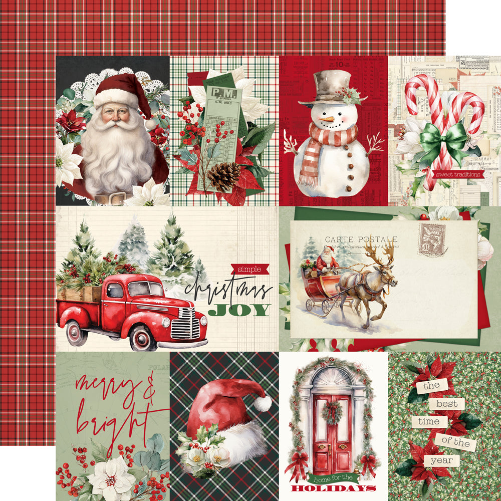 Simple Stories Vintage Old-Fashioned Christmas 12 x 12 Collector's Essentials Kit 27601 Nostalgic Elements