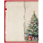 Simple Stories Vintage Old-Fashioned Christmas 6 x 8 Binder Inserts 27634 Decorated Tree