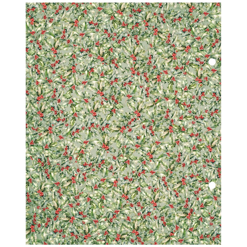Simple Stories Vintage Old-Fashioned Christmas 6 x 8 Binder Inserts 27634 Holiday Berries