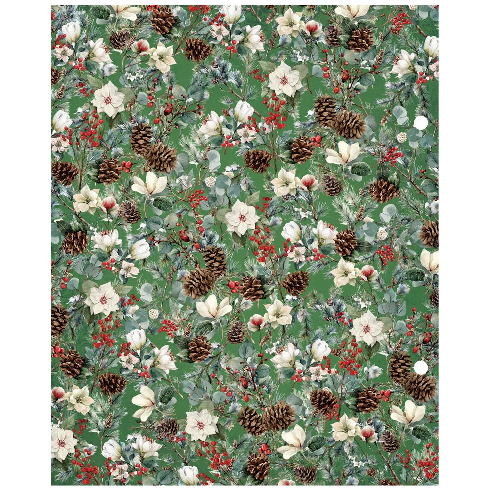 Simple Stories Vintage Old-Fashioned Christmas 6 x 8 Binder Inserts 27634 Holiday Florals
