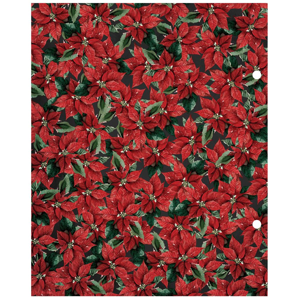 Simple Stories Vintage Old-Fashioned Christmas 6 x 8 Binder Inserts 27634 Holiday Poinsettia