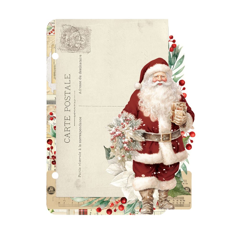 Simple Stories Vintage Old-Fashioned Christmas 6 x 8 Binder Inserts 27634 Holiday Post Card
