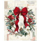 Simple Stories Vintage Old-Fashioned Christmas 6 x 8 Binder Inserts 27634 Holiday Wreath