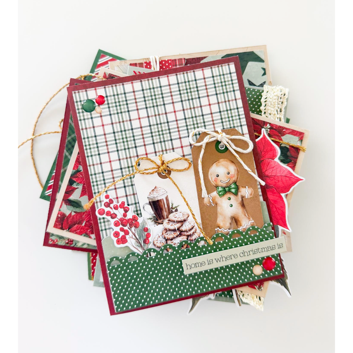 Simple Stories Vintage Old-Fashioned Christmas 6 x 8 Paper Pad 27623 Home For The Holidays