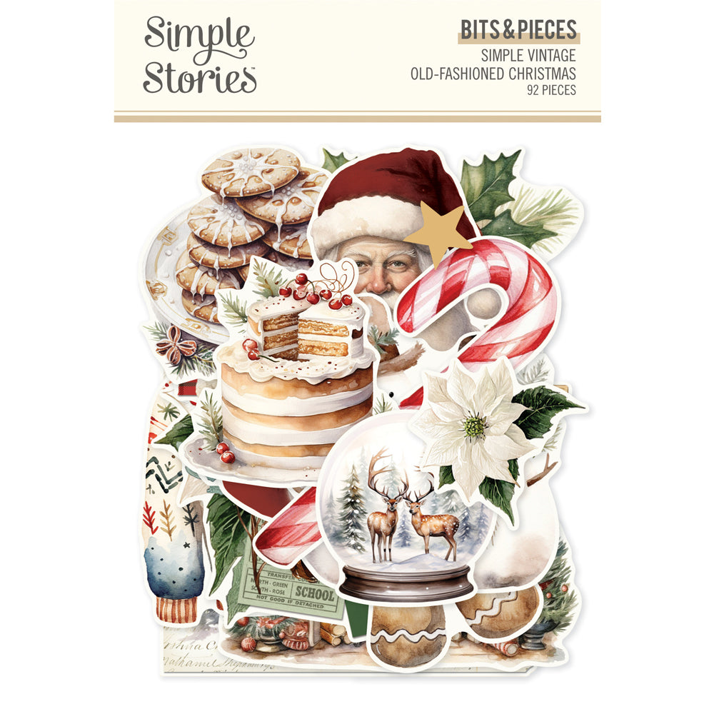 Simple Stories Vintage Old-Fashioned Christmas Bits And Pieces 27626