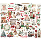 Simple Stories Vintage Old-Fashioned Christmas Bits And Pieces 27626 Holiday Sentiments And Images