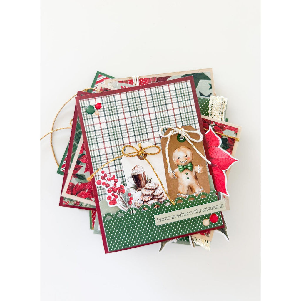 Simple Stories Vintage Old-Fashioned Christmas Bits And Pieces 27626 Home For The Holidays Card