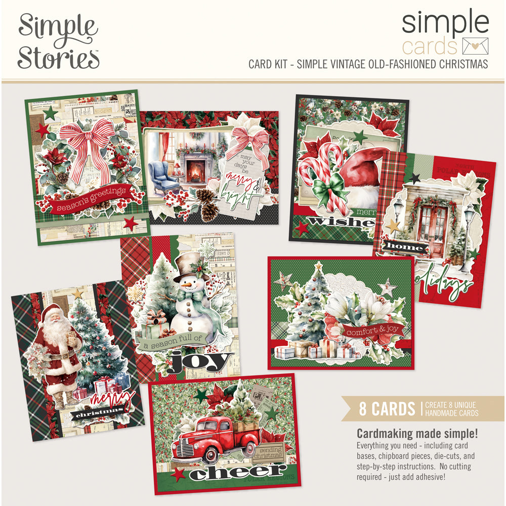 Simple Stories Vintage Old-Fashioned Christmas Card Kit 27635