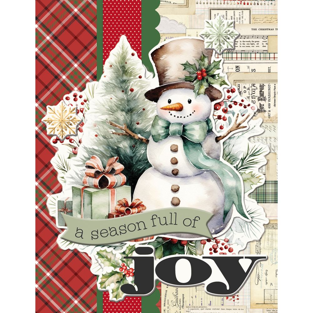 Simple Stories Vintage Old-Fashioned Christmas Card Kit 27635 A Season Full Of Joy