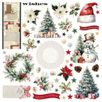 Simple Stories Vintage Old-Fashioned Christmas Card Kit 27635 Happy Holidays Sentiments