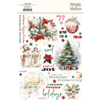 Simple Stories Vintage Old-Fashioned Christmas Rub Ons 27629 Season Of Joy Sentiments