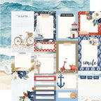 Simple Stories Vintage Sand And Sea 12 x 12 Collection Kit 26900 Journal Elements