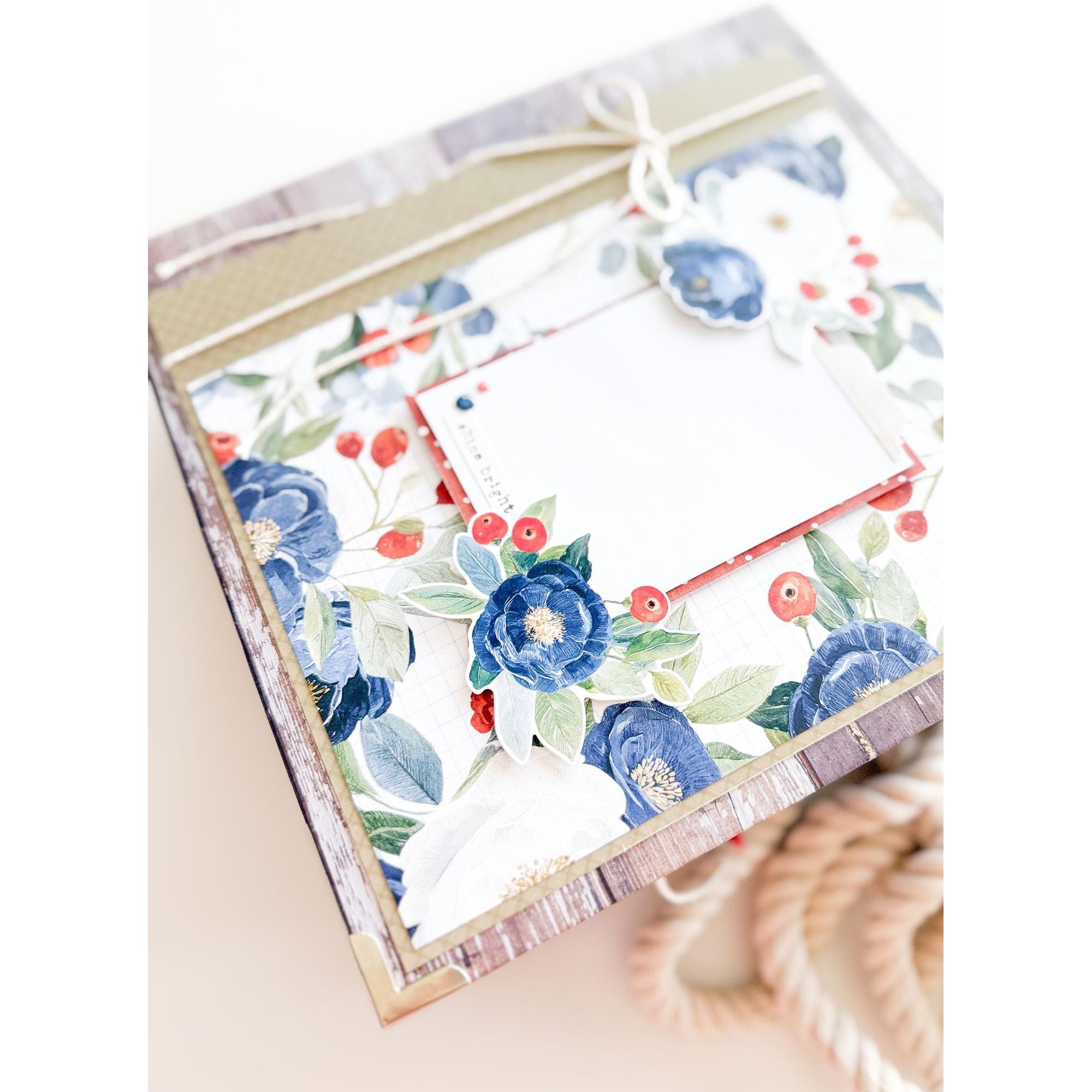 Simple Stories Vintage Sand And Sea 6 x 8 Paper Pad 26923 Floral Beach Layout