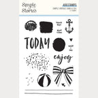 Simple Stories Vintage Sand And Sea Clear Stamps 26924