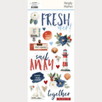 Simple Stories Vintage Sand And Sea Foam Stickers 26930 Beach Images