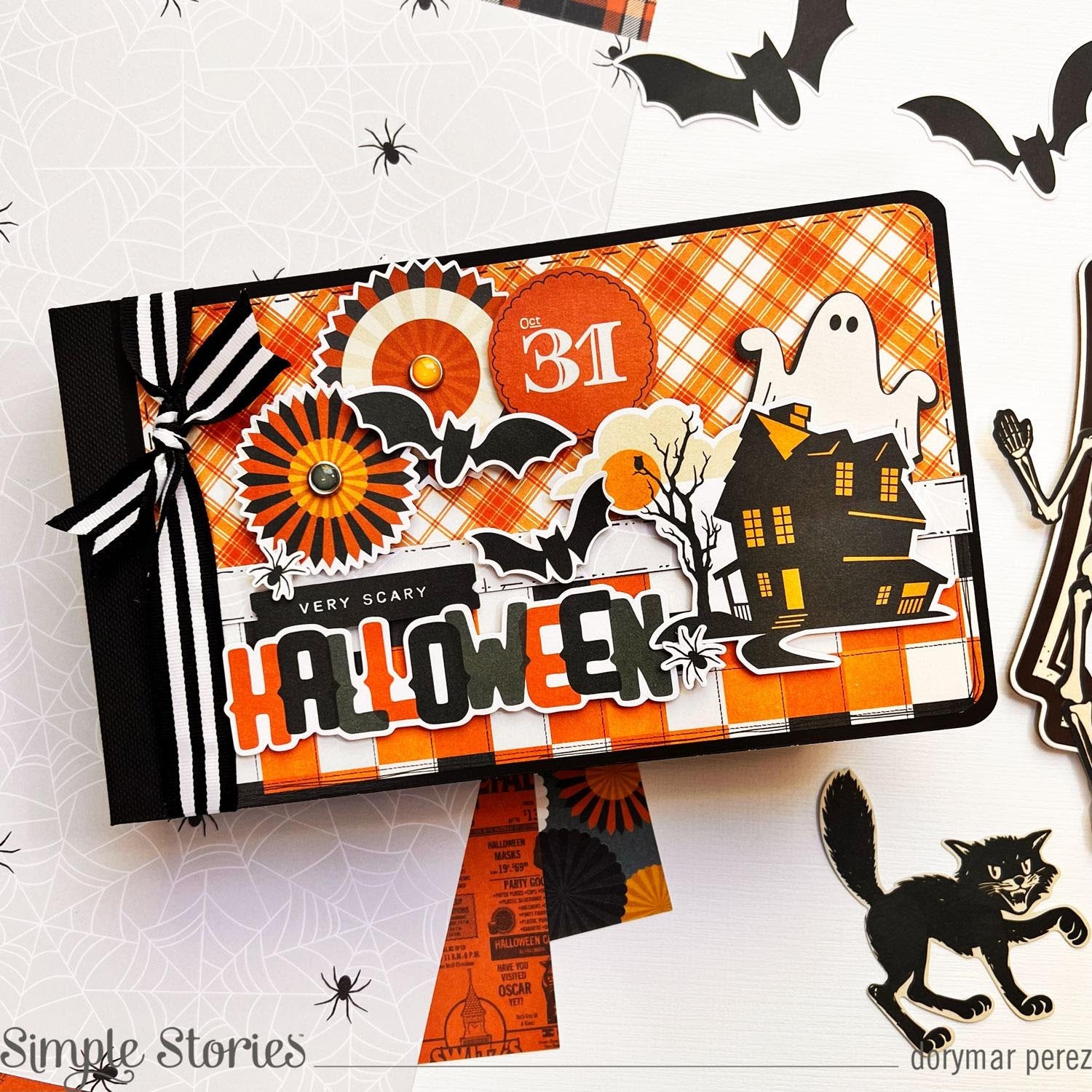 Simple Stories Vintage Scary Stories Journal Bits And Pieces 22818 Halloween Journal