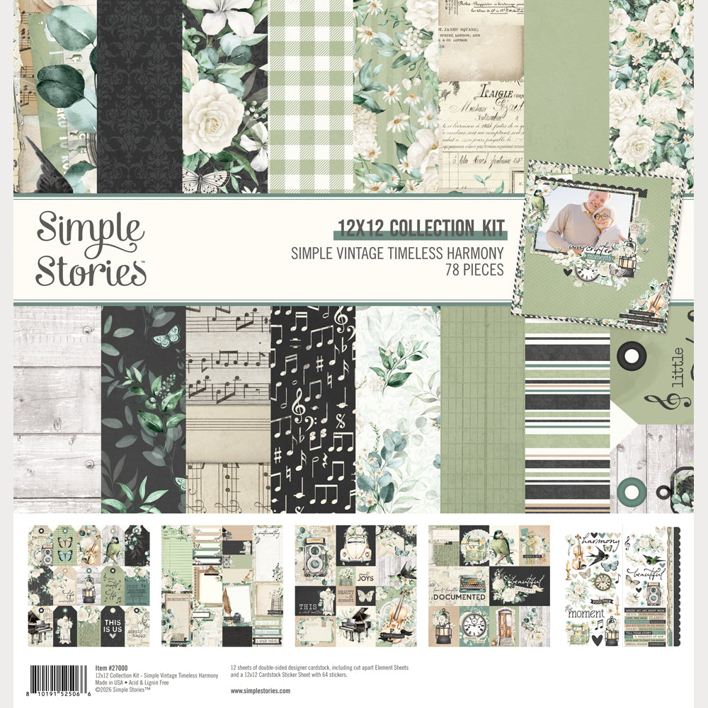 Simple Stories Vintage Timeless Harmony 12 x 12 Collection Kit 27000