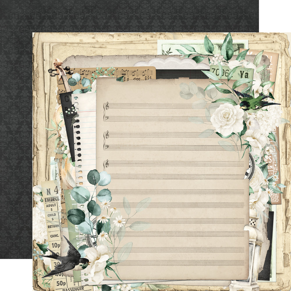 Simple Stories Vintage Timeless Harmony 12 x 12 Collector's Essential Kit 27001 Unscripted