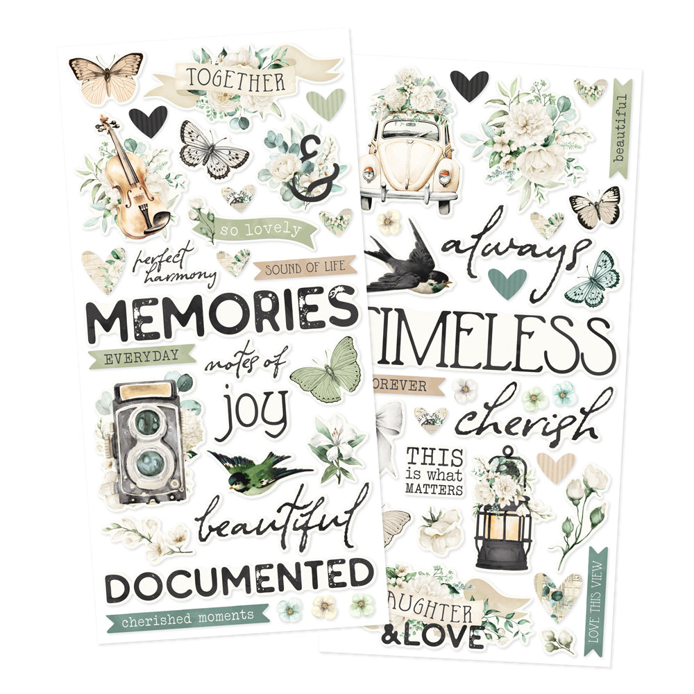 Simple Stories Vintage Timeless Harmony Foam Stickers 27030