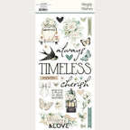 Simple Stories Vintage Timeless Harmony Foam Stickers 27030 Relationship Sentiments