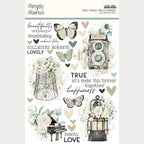 Simple Stories Vintage Timeless Harmony Rub Ons 27029 Collected Moments Sentiments
