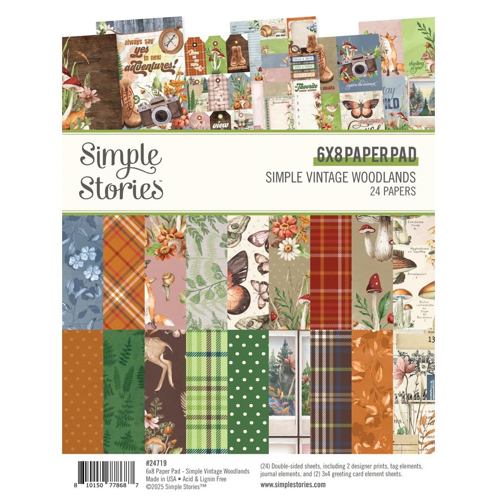 Simple Stories Vintage Woodlands 6 x 8 Paper Pad 24719