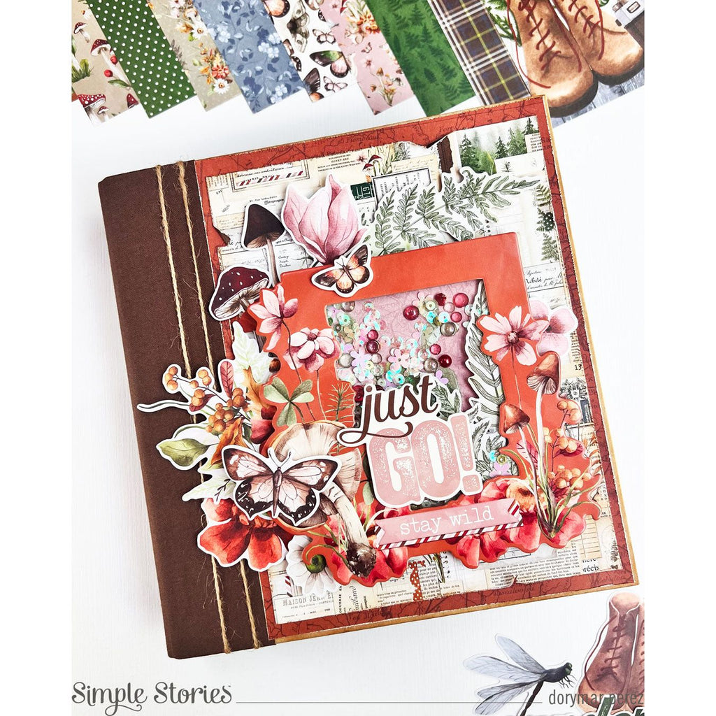 Simple Stories Vintage Woodlands 6 x 8 Paper Pad 24719 Just Go Stay Wild