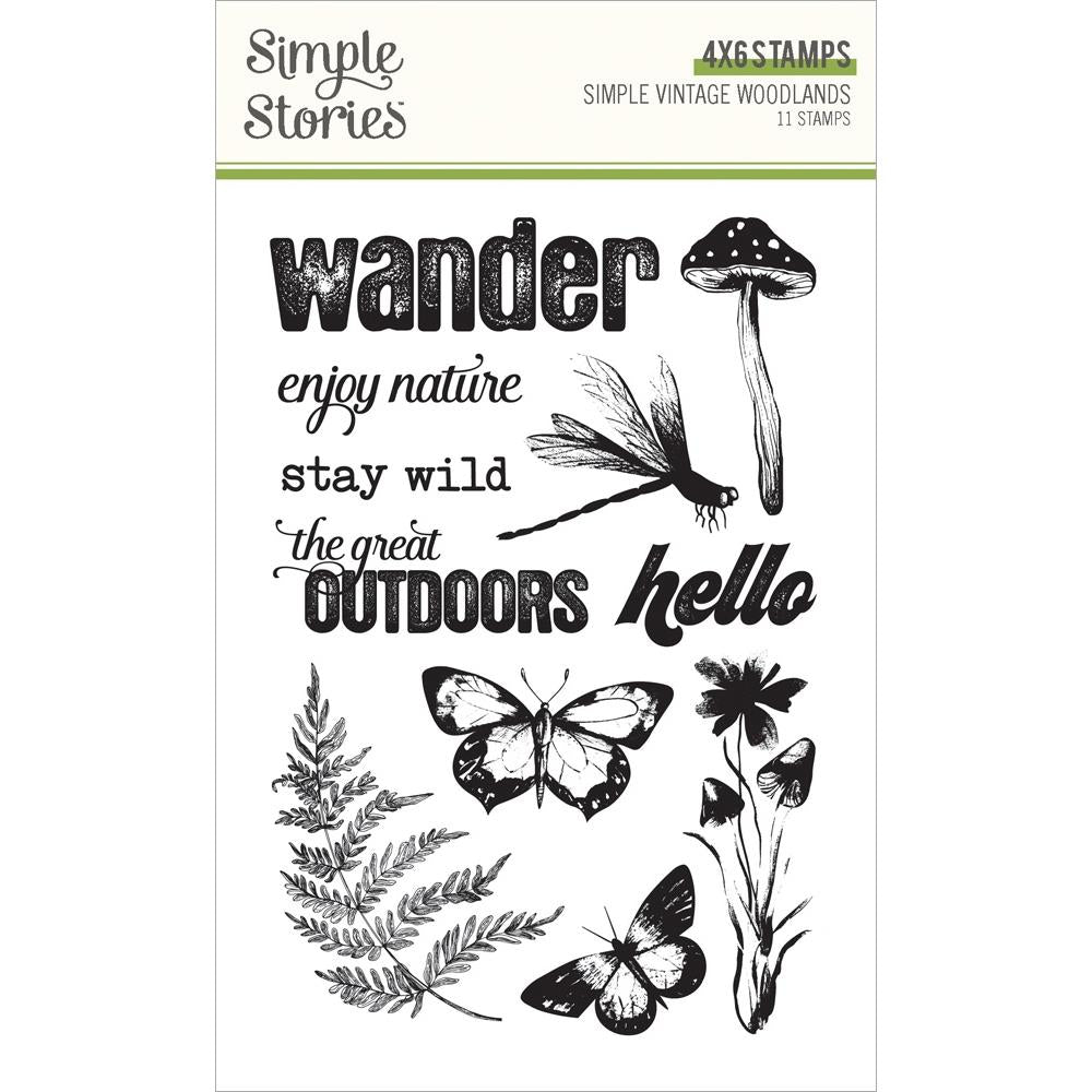 Simple Stories Vintage Woodlands Clear Stamps 24720