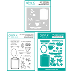 Gina K Designs Simplici-Tea and Joy Stamps Dies and Stencil