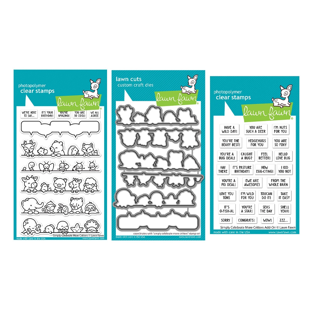 Lawn Fawn Set Simply Celebrate More Stamps and Dies lf6scm