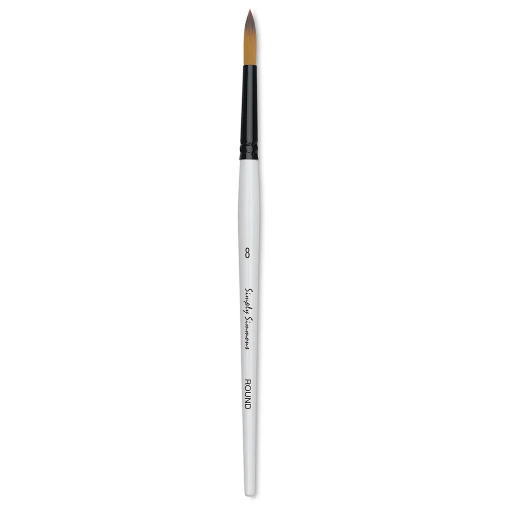 Simply Simmons Short Handle Brush Round 8 rs255085008