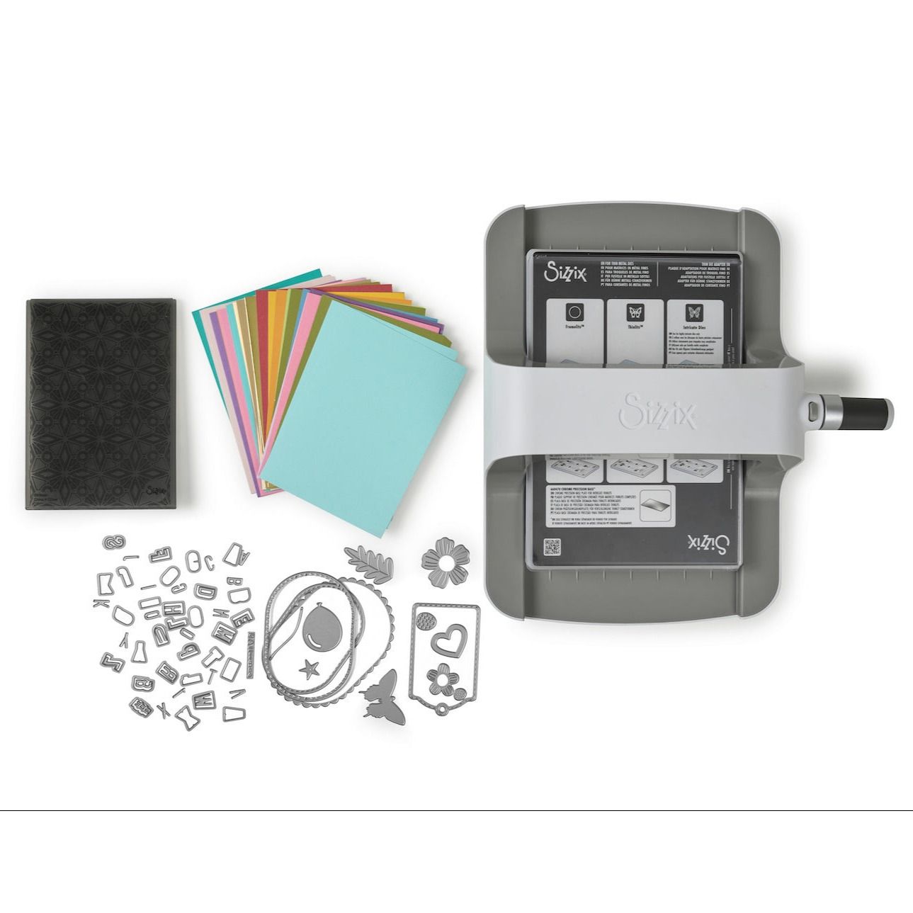 Sizzix Big Shot Die-Cutting Machine Starter Kit 667086 contents