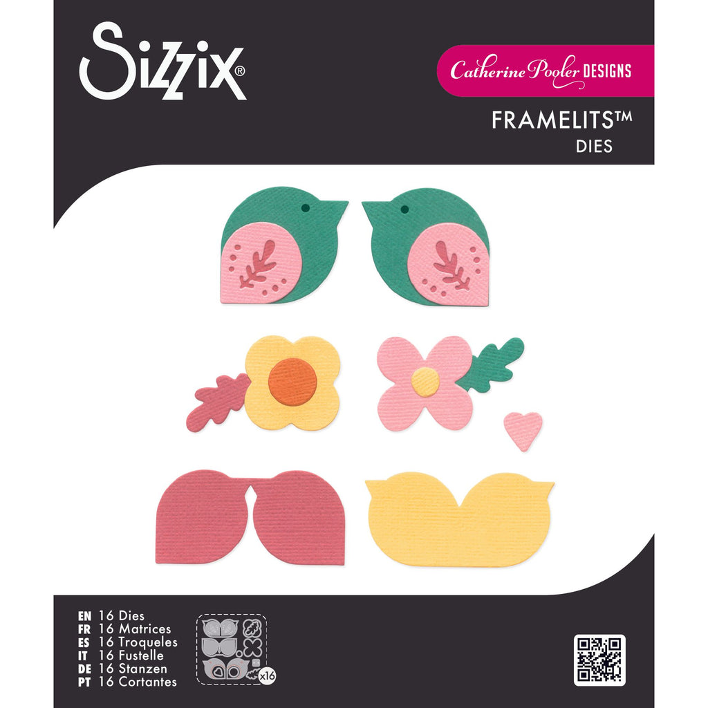 Sizzix Birds and Blooms 2 Framelits Dies 667110