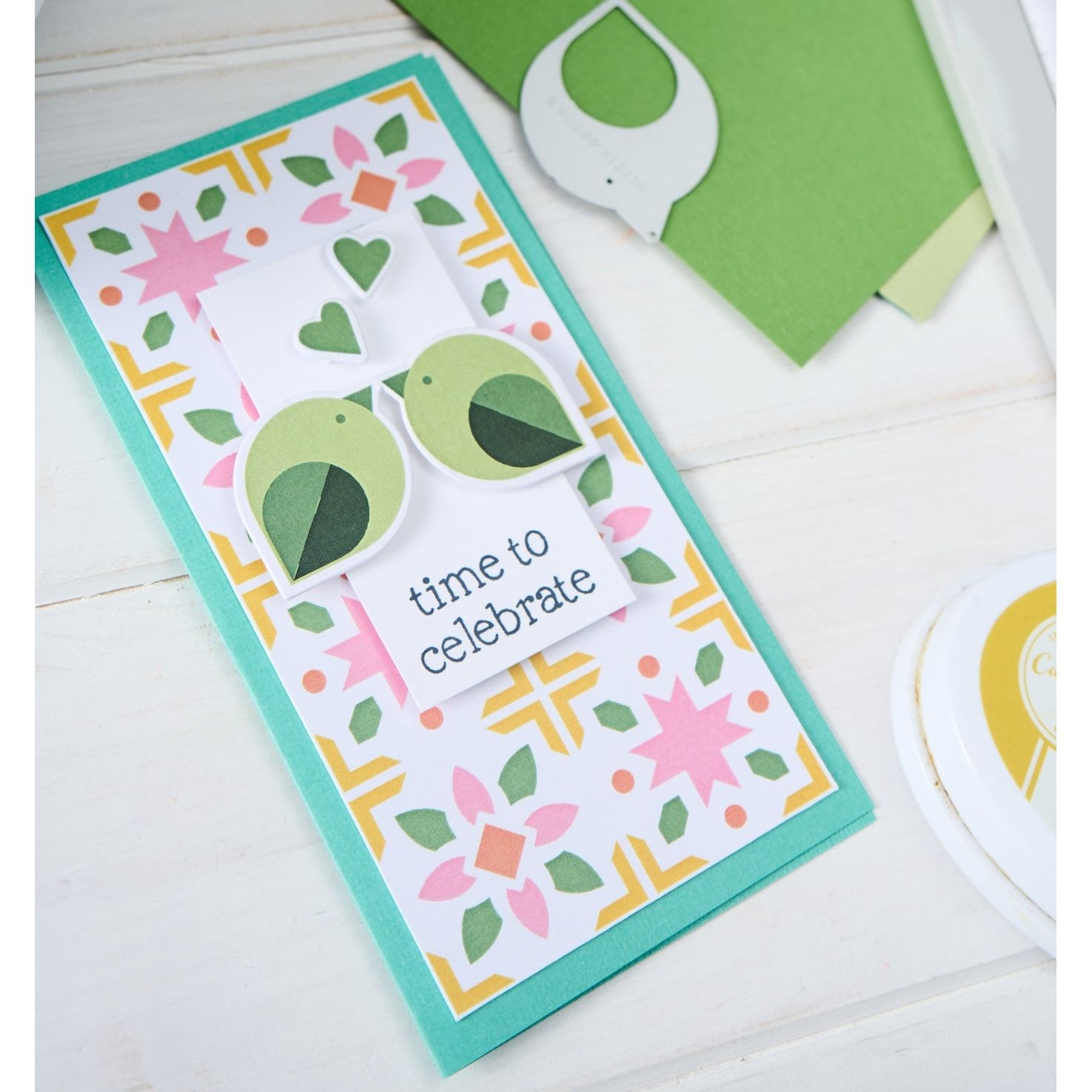 Sizzix Birds and Blooms 2 Framelits Dies 667110 time to celebrate