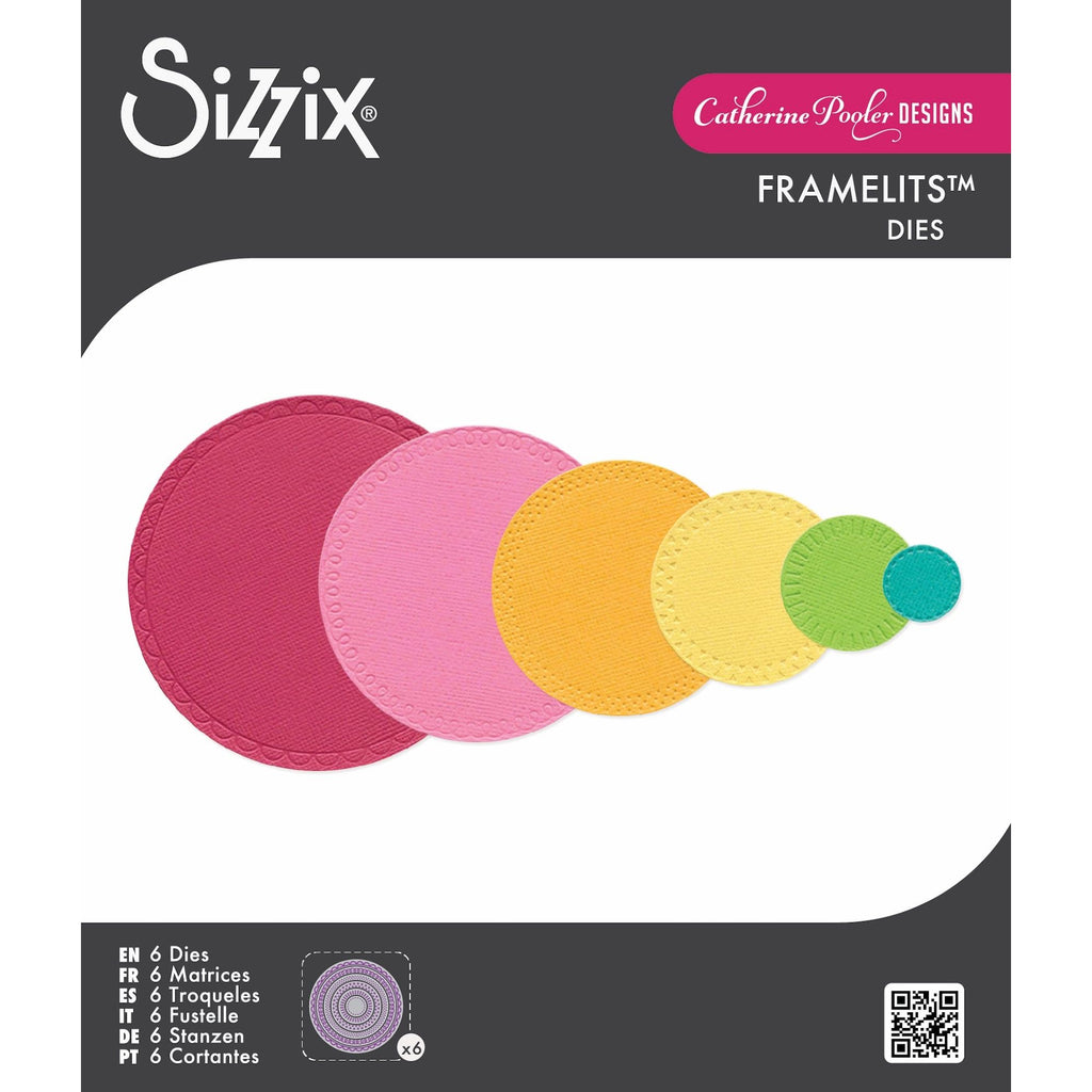 Sizzix Border Party Circles Framelits Dies 666991