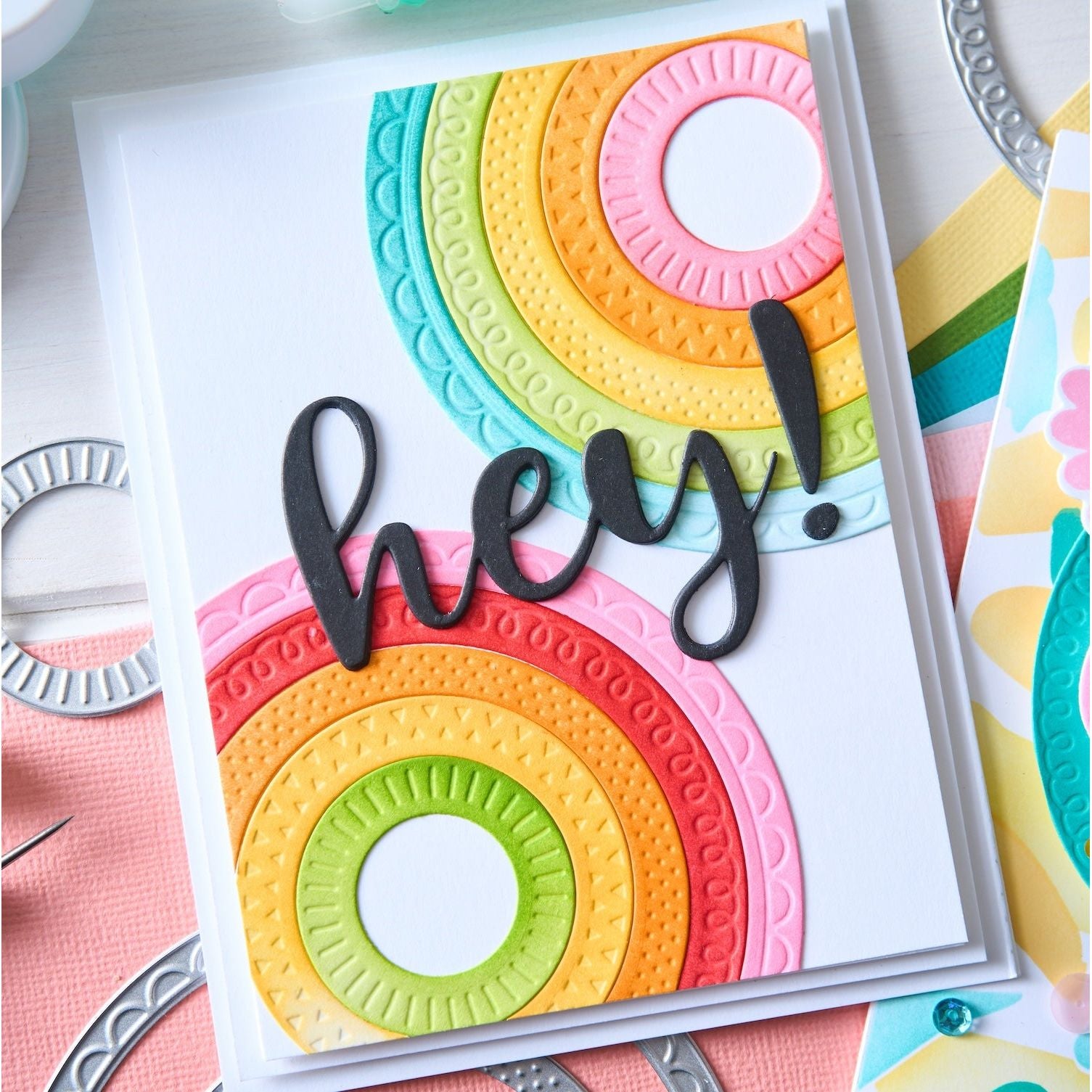 Sizzix Border Party Circles Framelits Dies 666991 hey