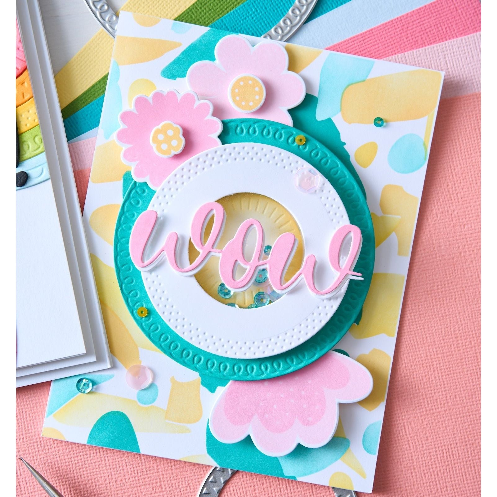 Sizzix Border Party Circles Framelits Dies 666991 wow