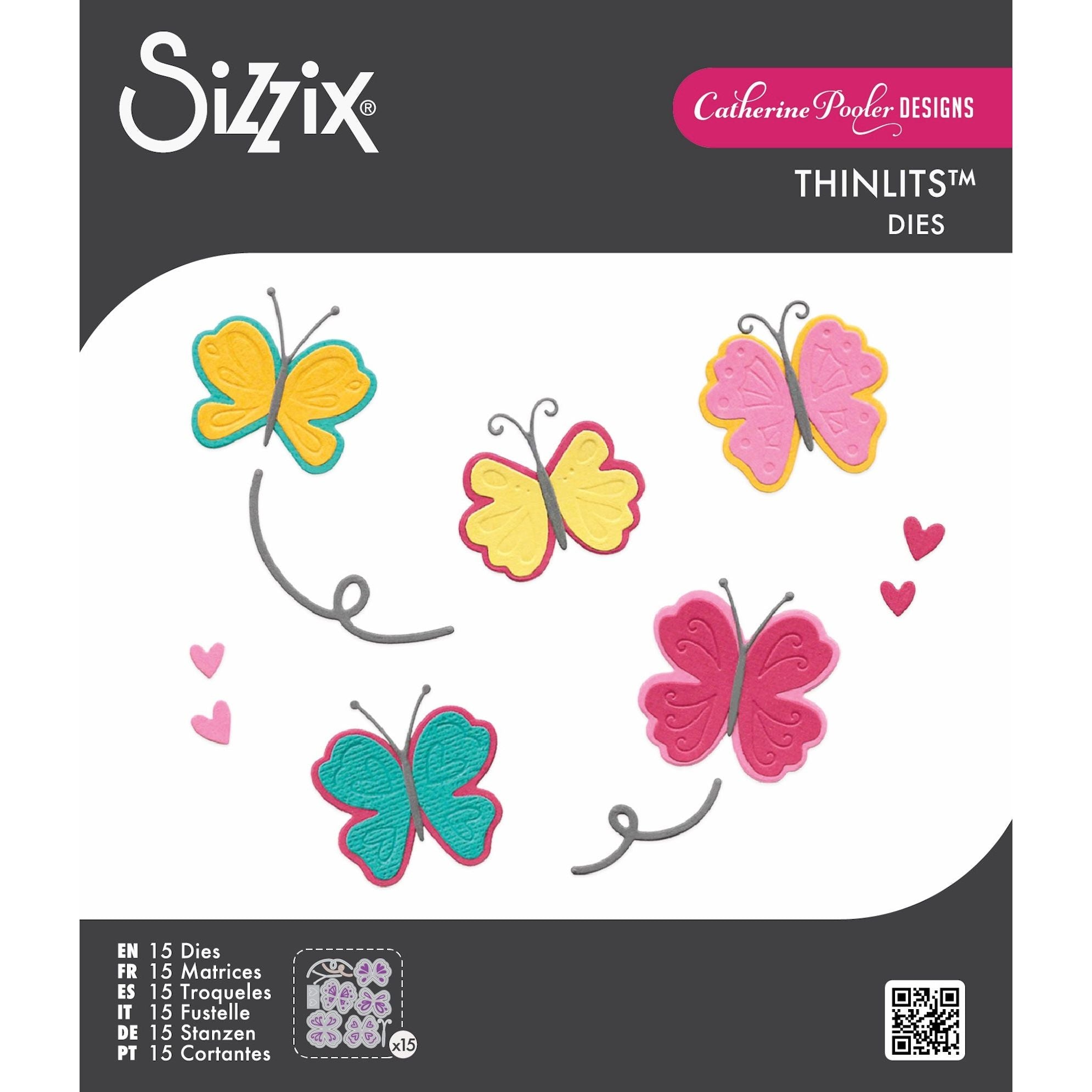 Sizzix Bright Butterflies 2 Framelits Dies 667007