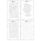 Sizzix Buildables Botanicals 1 A5 Stencils 667071 individual