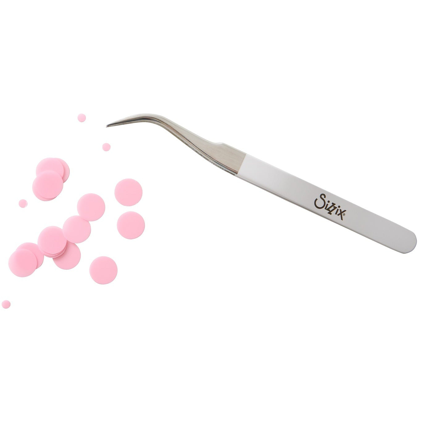 Sizzix CURVED FINE-TIP TWEEZERS Accessory 664140 gray tool