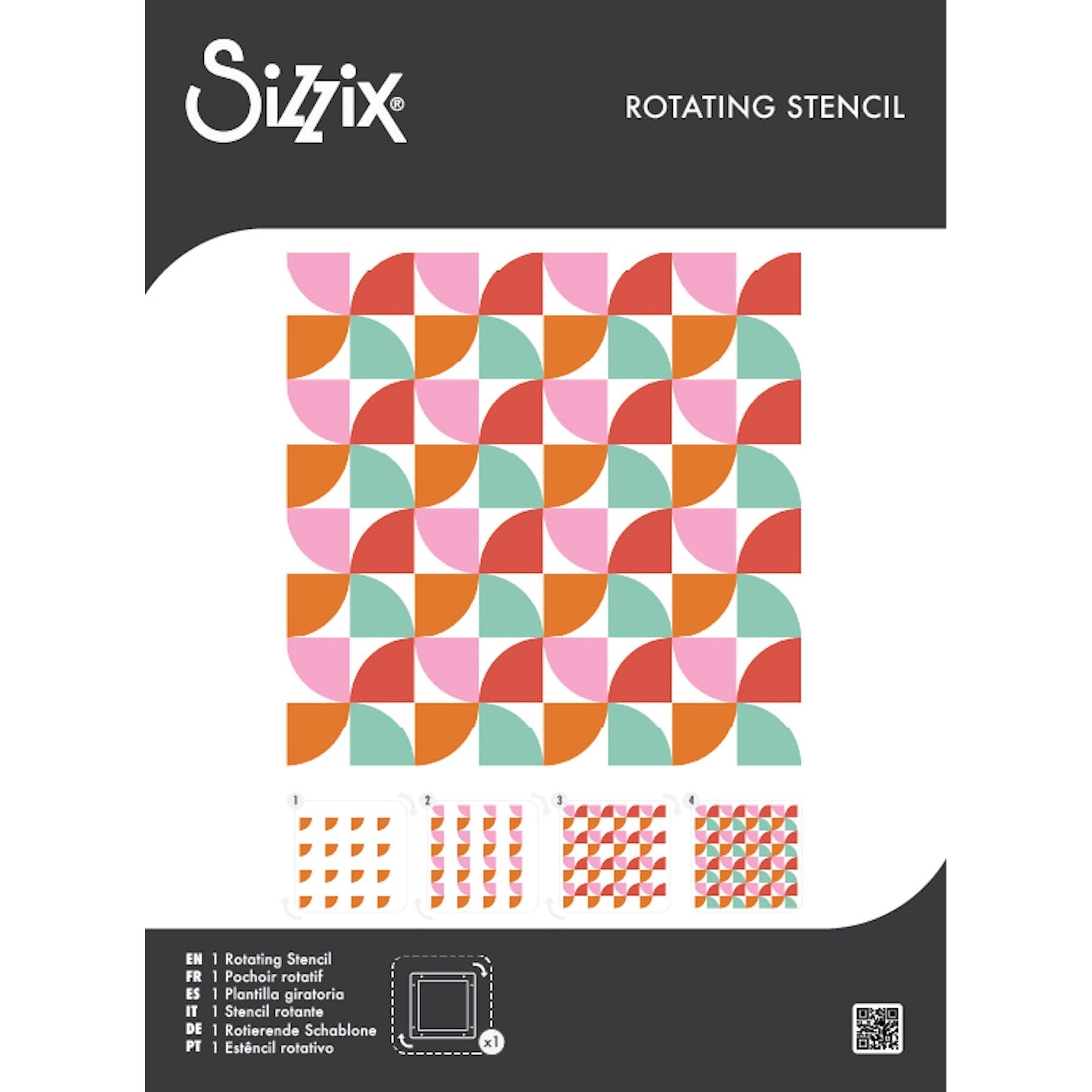 Sizzix Candy Kitsch Rotating Stencil 666982