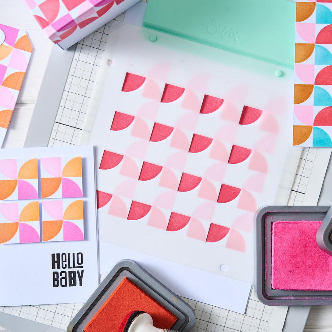 Sizzix Candy Kitsch Rotating Stencil 666982 hello