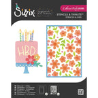 Sizzix Catherine Pooler Let's Eat Cake Thinlits Die Set and Stencils 667129
