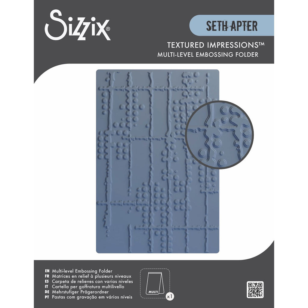 Sizzix Dot Matrix ML Embossing Folder 666904