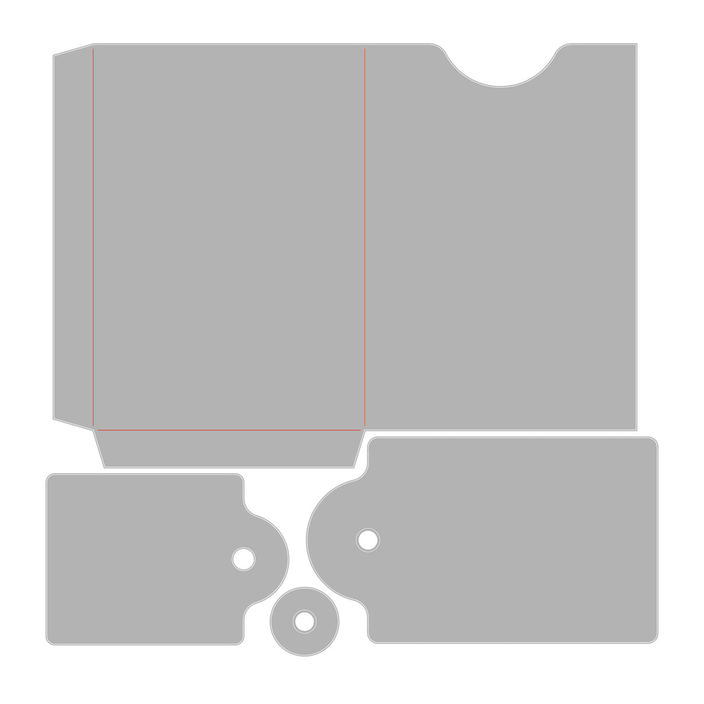 Sizzix Ephemera Pocket and Tags Thinlits Dies 667068 outline