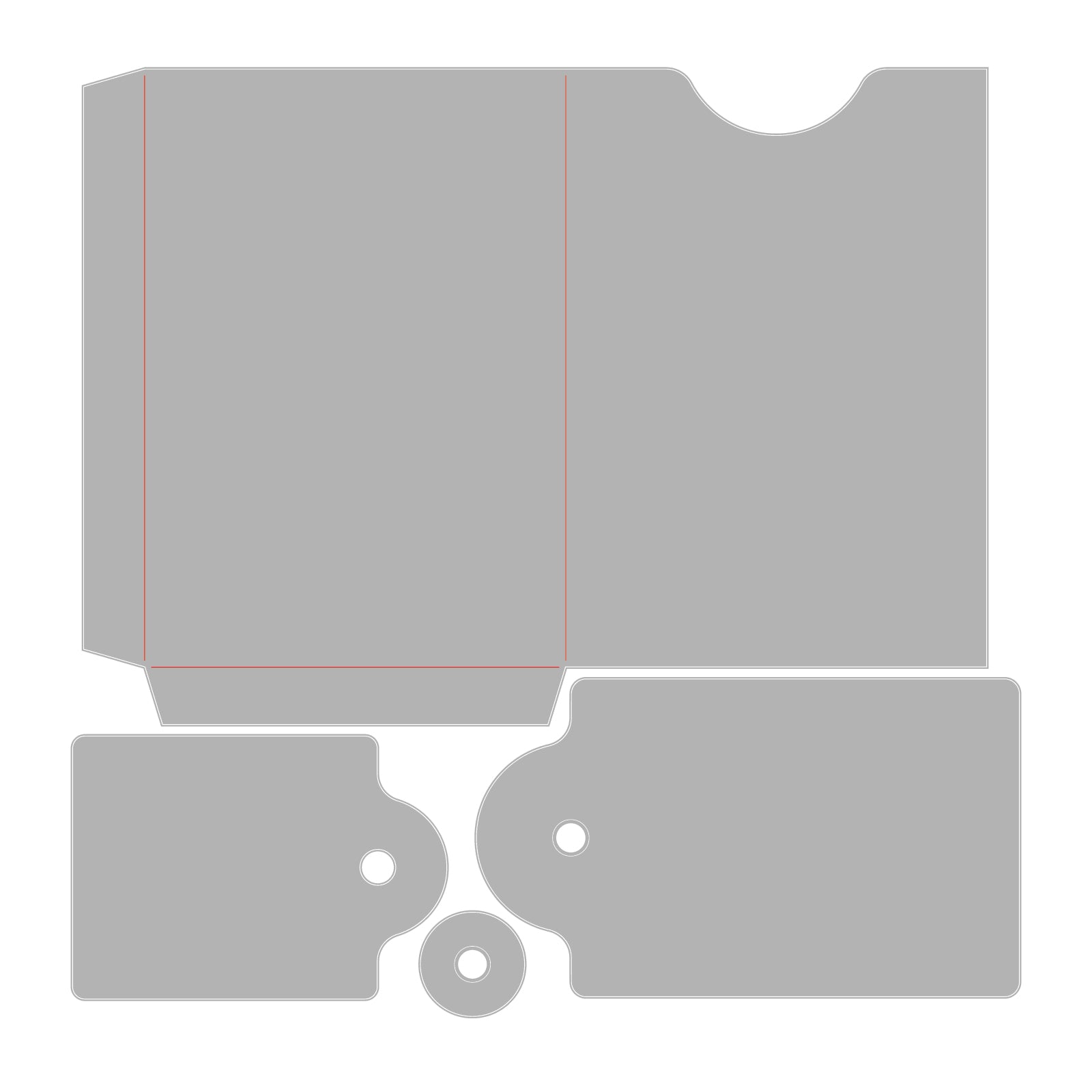 Sizzix Ephemera Pocket and Tags Thinlits Dies 667068 outline